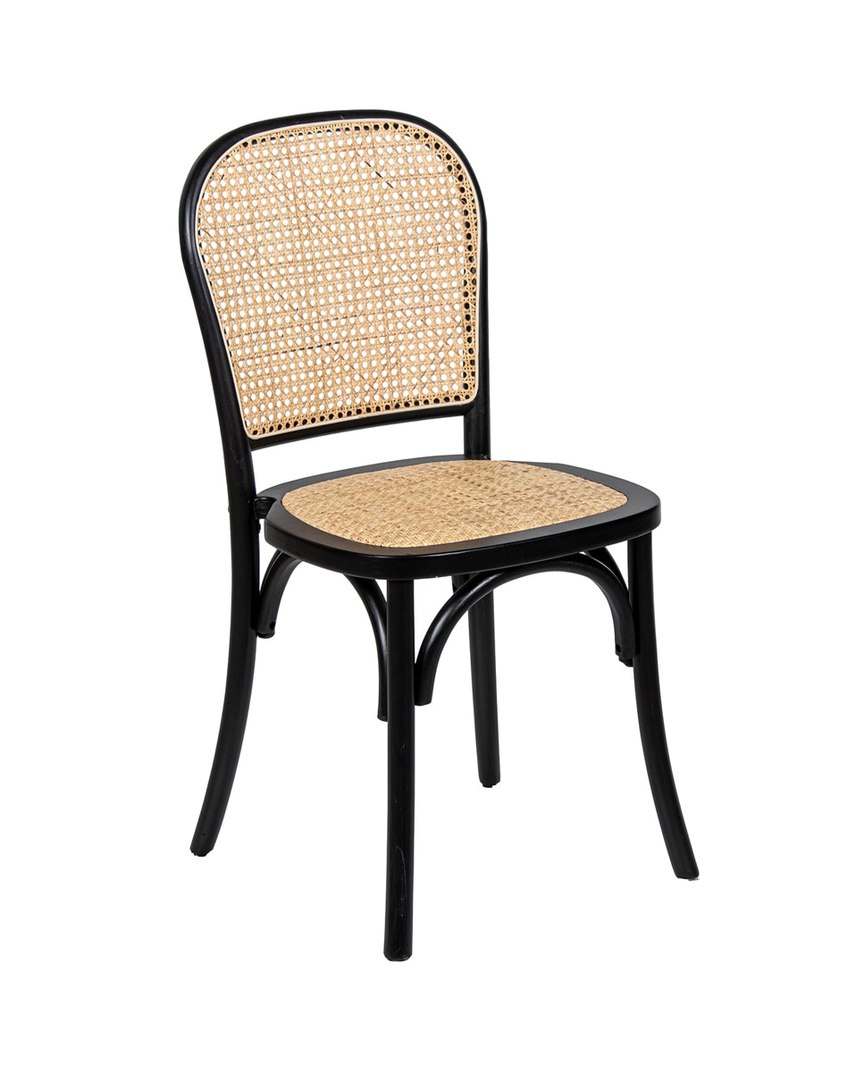 Imagen 0 de Silla madera y ratan 45x48x96c