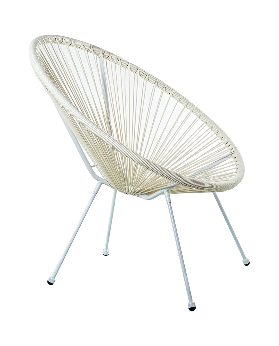 Imagen 0 de Sillon exterior acero, mimbre