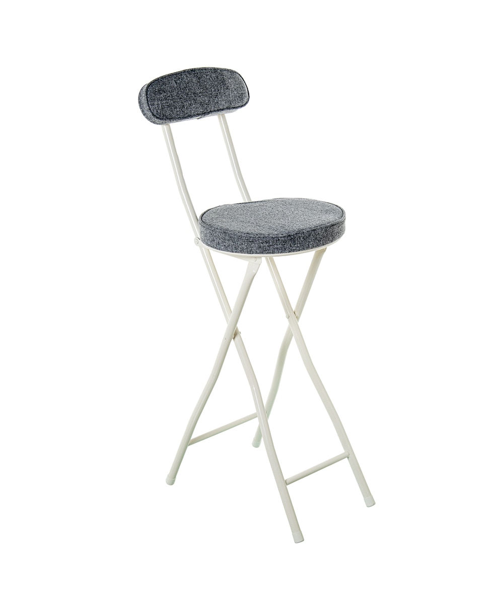 Imagen 0 de Taburete alto con respaldo met