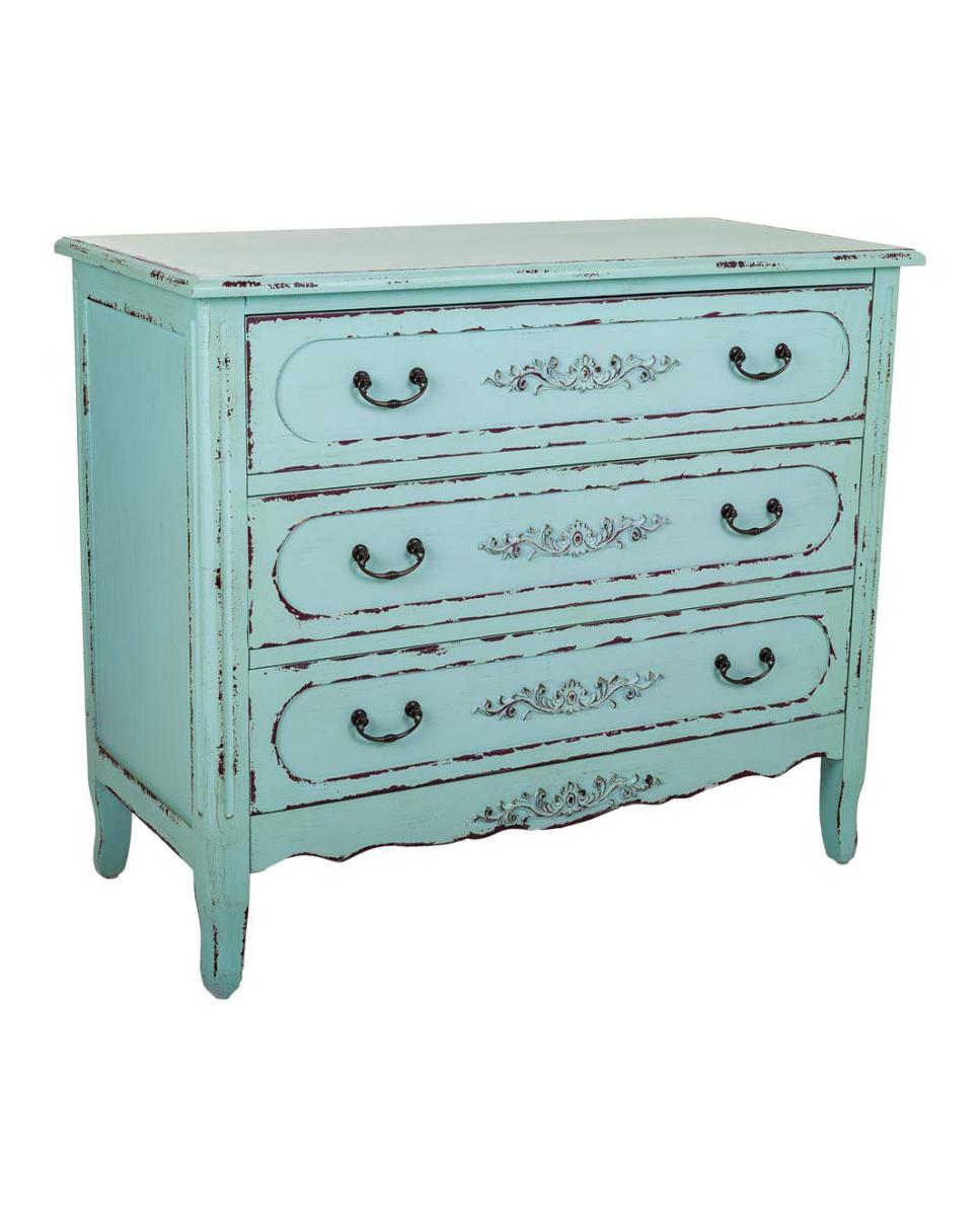 Imagen 0 de Comoda de madera de 3 cajones