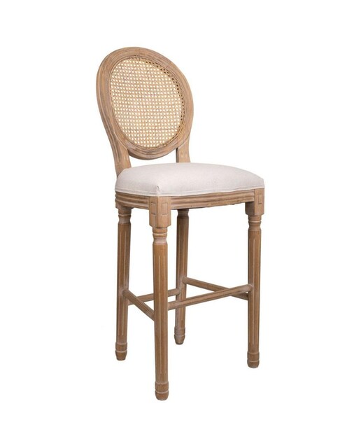 Imagen 0 de Taburete de madera tapizado