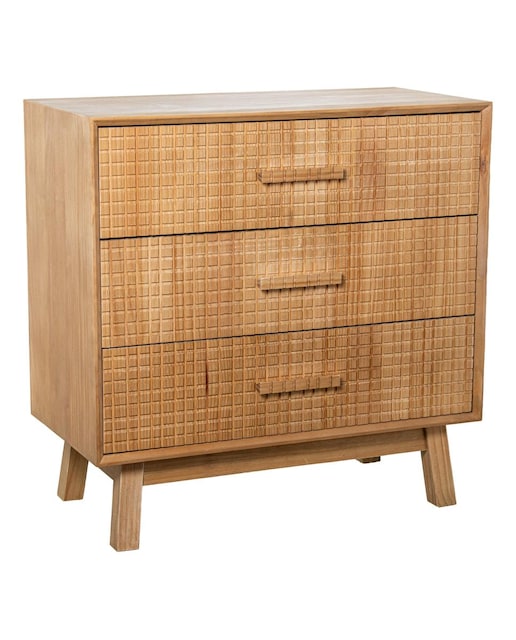 Imagen 0 de Comoda madera natural 3 cajon