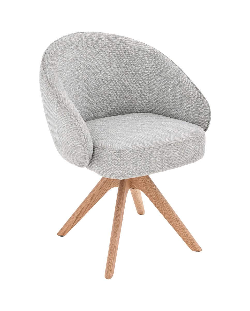 Imagen 0 de Sillon giratorio madera tela