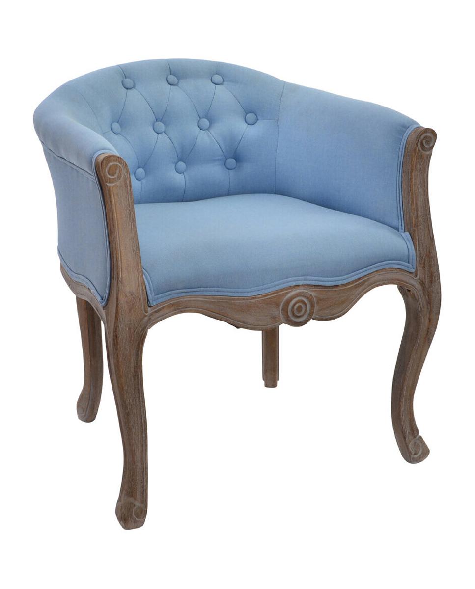 Imagen 0 de Sillon madera poliéster 58 x 56 x 69 azul