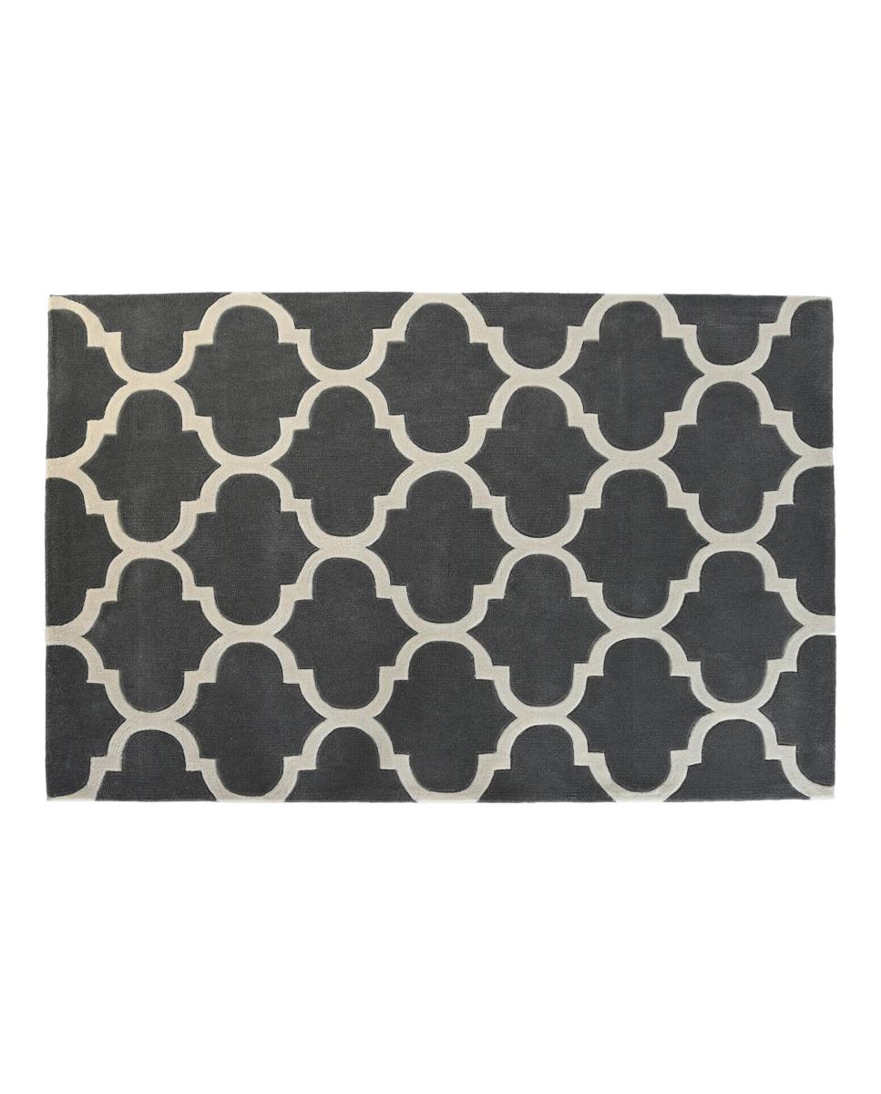 Imagen 0 de Alfombra poliéster 120x180x2 1800 gr. etnico gris