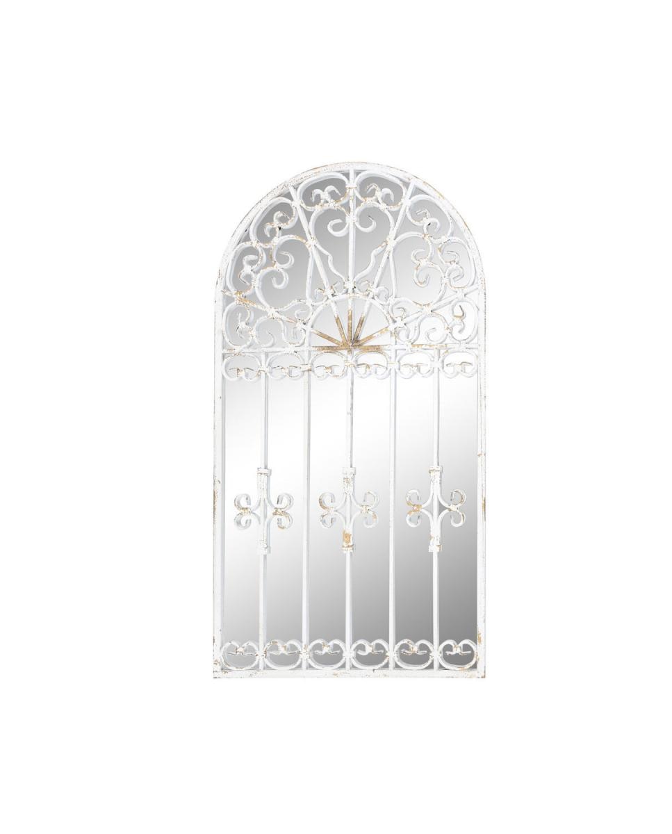 Imagen 0 de Espejo metal 55x3x103,5 ventana envejecido blanco