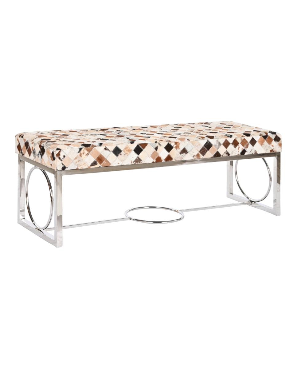 Imagen 0 de Descalzadora piel acero 122 x 41 x 44 rombos camel