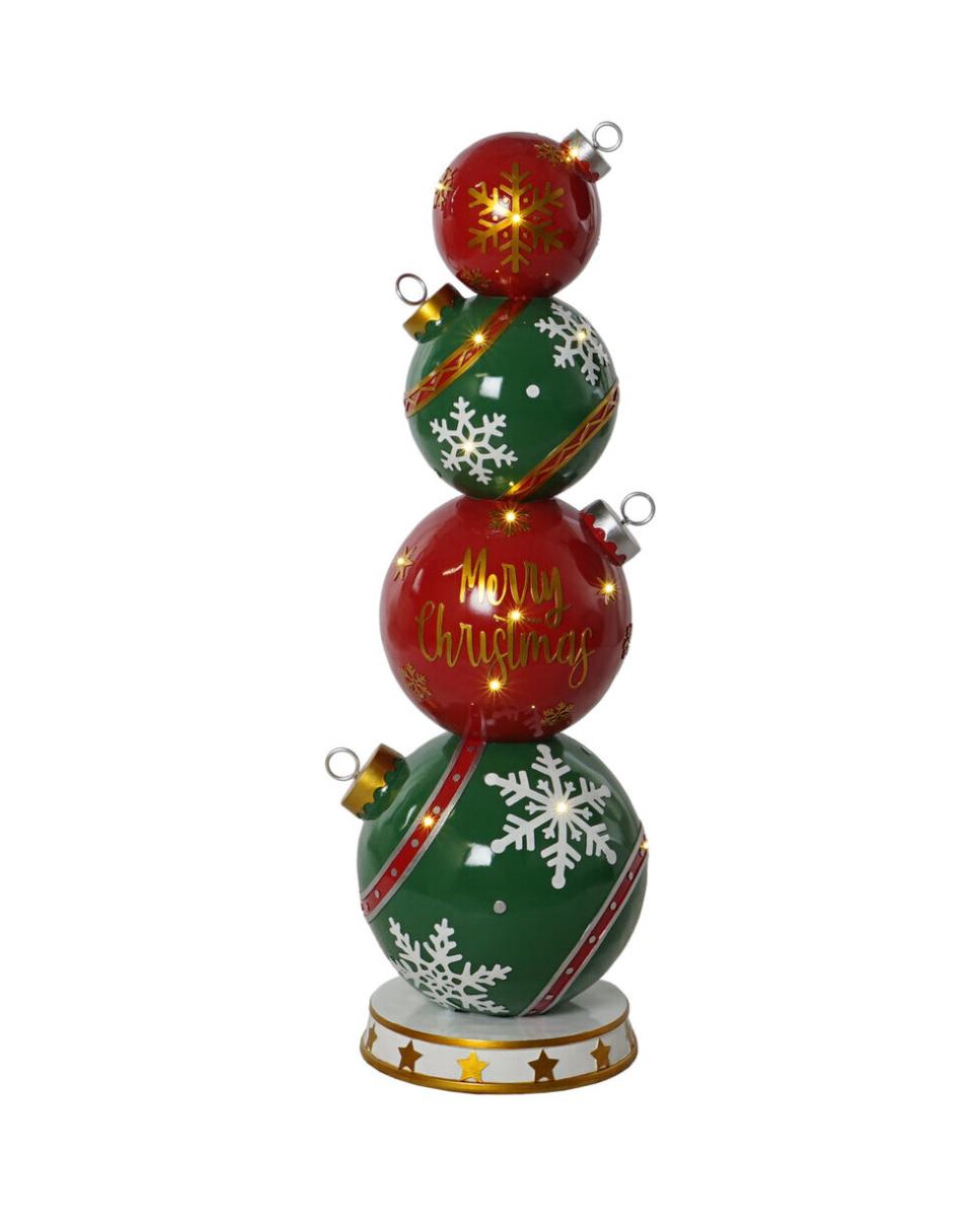 Imagen 0 de Figura LED resina 35x35x108,5 bolas