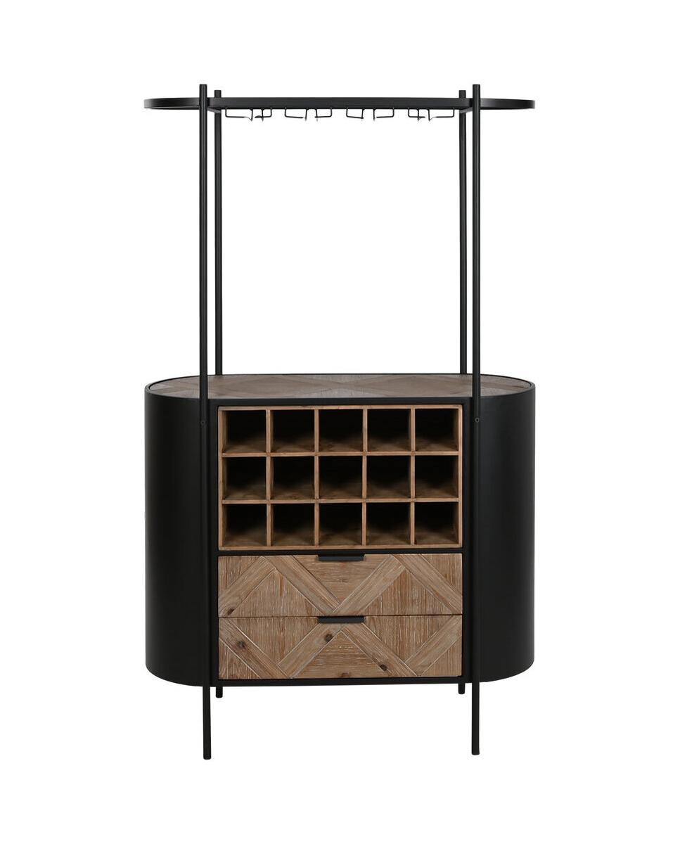 Imagen 0 de Botellero abeto metal 90x36x15