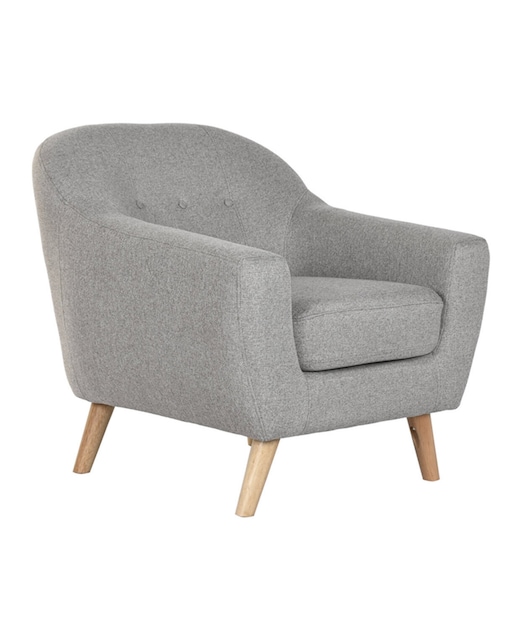 Imagen 0 de Sillon poliester rubberwood 83