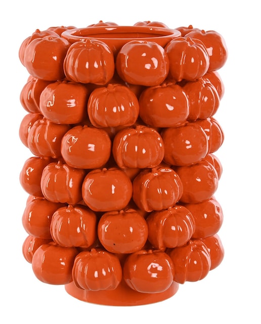 Imagen 0 de Jarron gres 25x25x30 mandarina