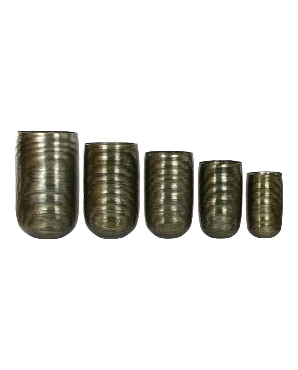Imagen 0 de Macetero set 5 aluminio 50x50x89 cobre