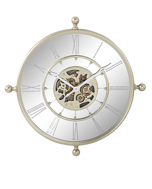 Imagen 0 de Reloj pared hierro espejo 67x8x67 movimiento