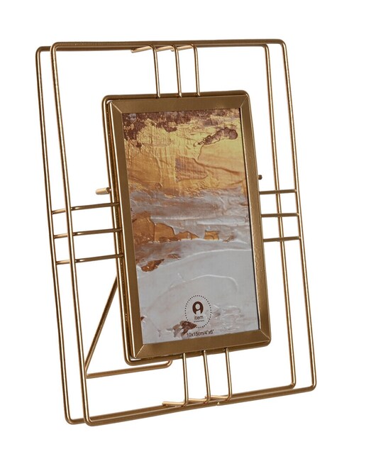 Imagen 0 de Marco foto 10x15 metal cristal 17,5x2,5x22,5