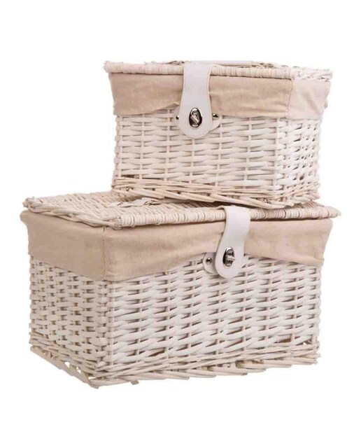 Imagen 0 de Baules de mibmre lac forrados set 2 pzas