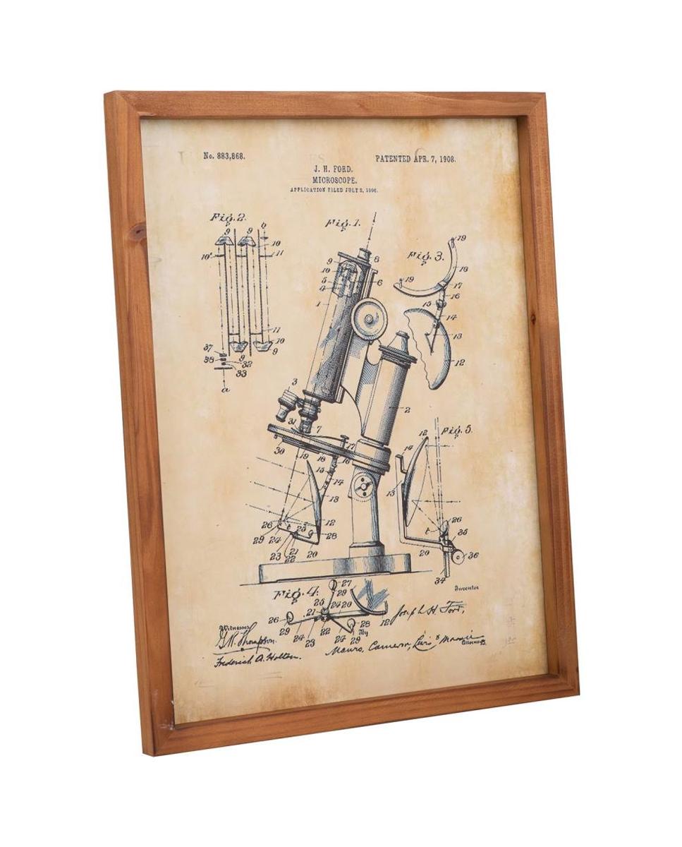 Imagen 0 de Cuadro de madera con tela impresa,