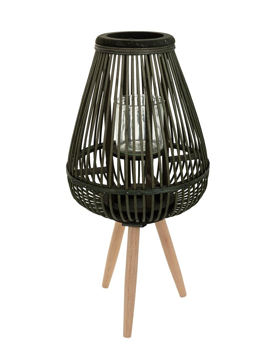 Imagen 0 de Farol portavelasde bambú