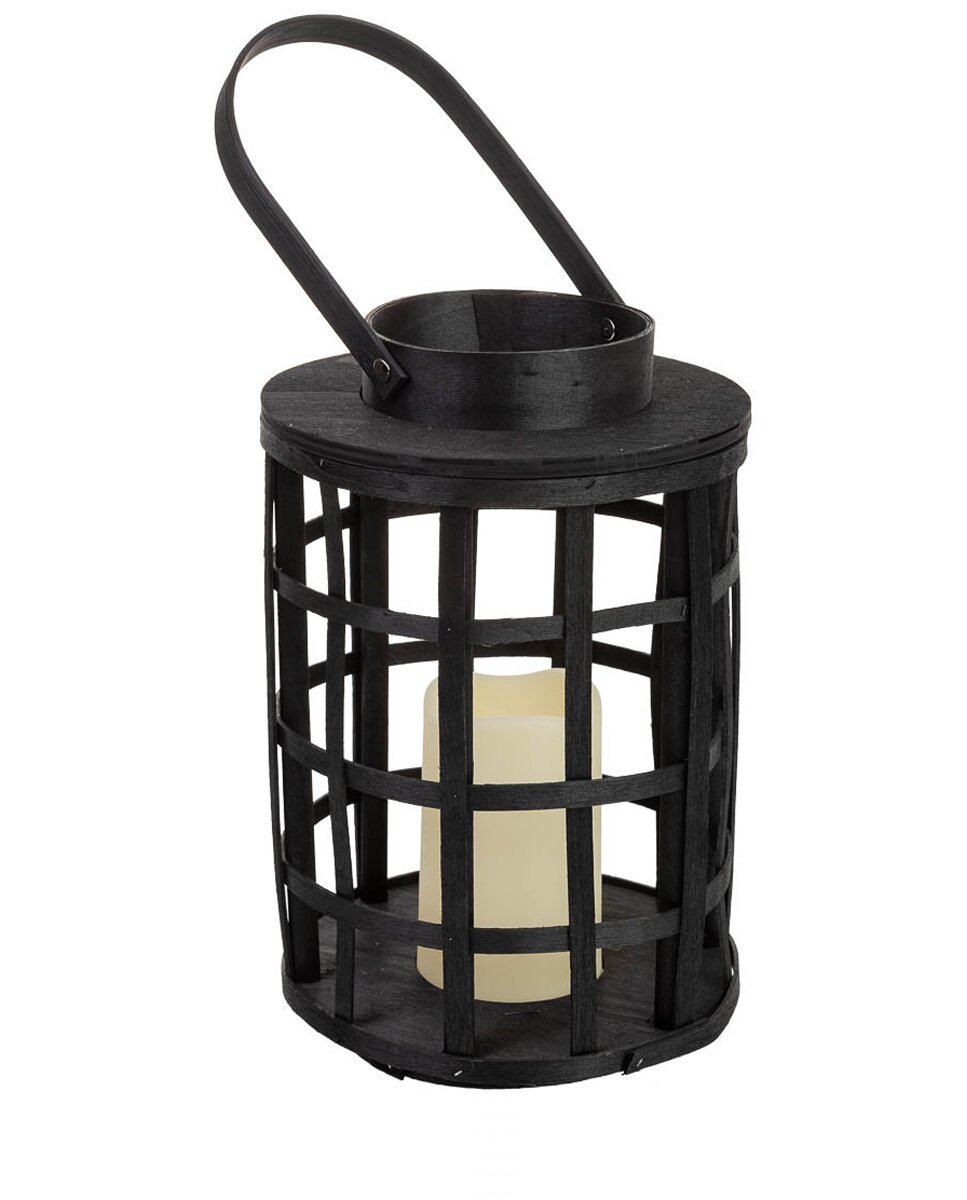 Imagen 0 de Farol de bambú y madera con ve