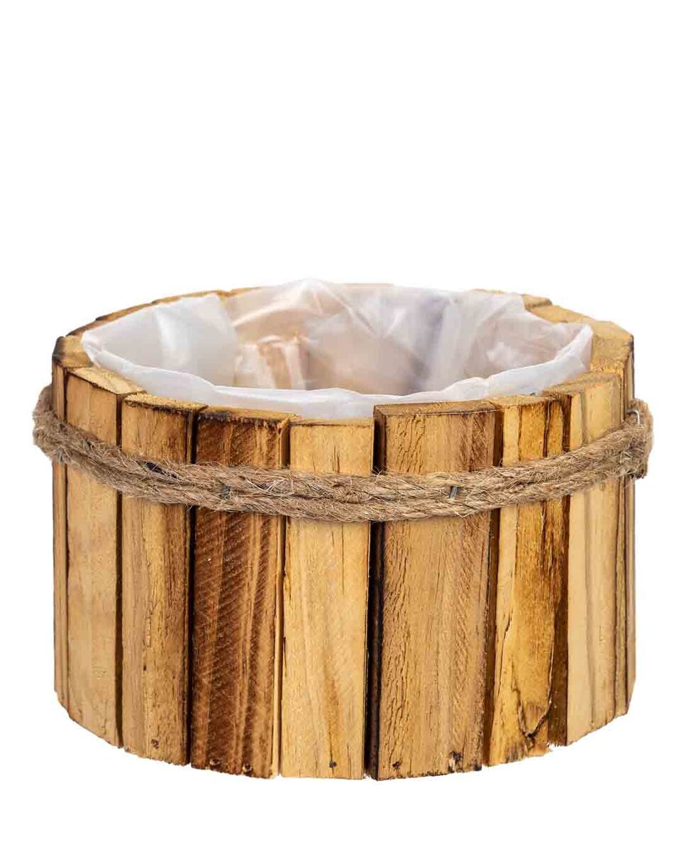 Imagen 0 de Cesto redondo de madera