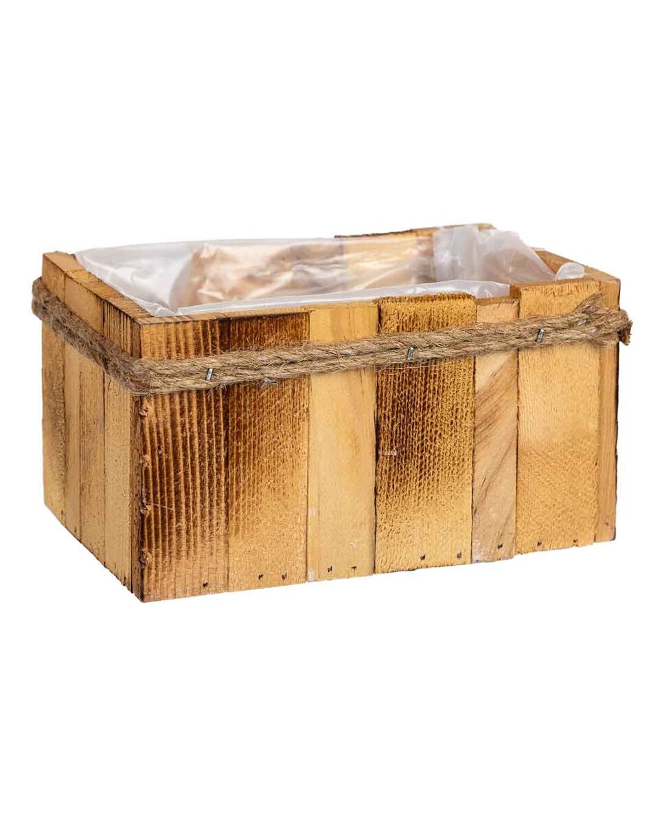Imagen 0 de Cesto rectangular de madera