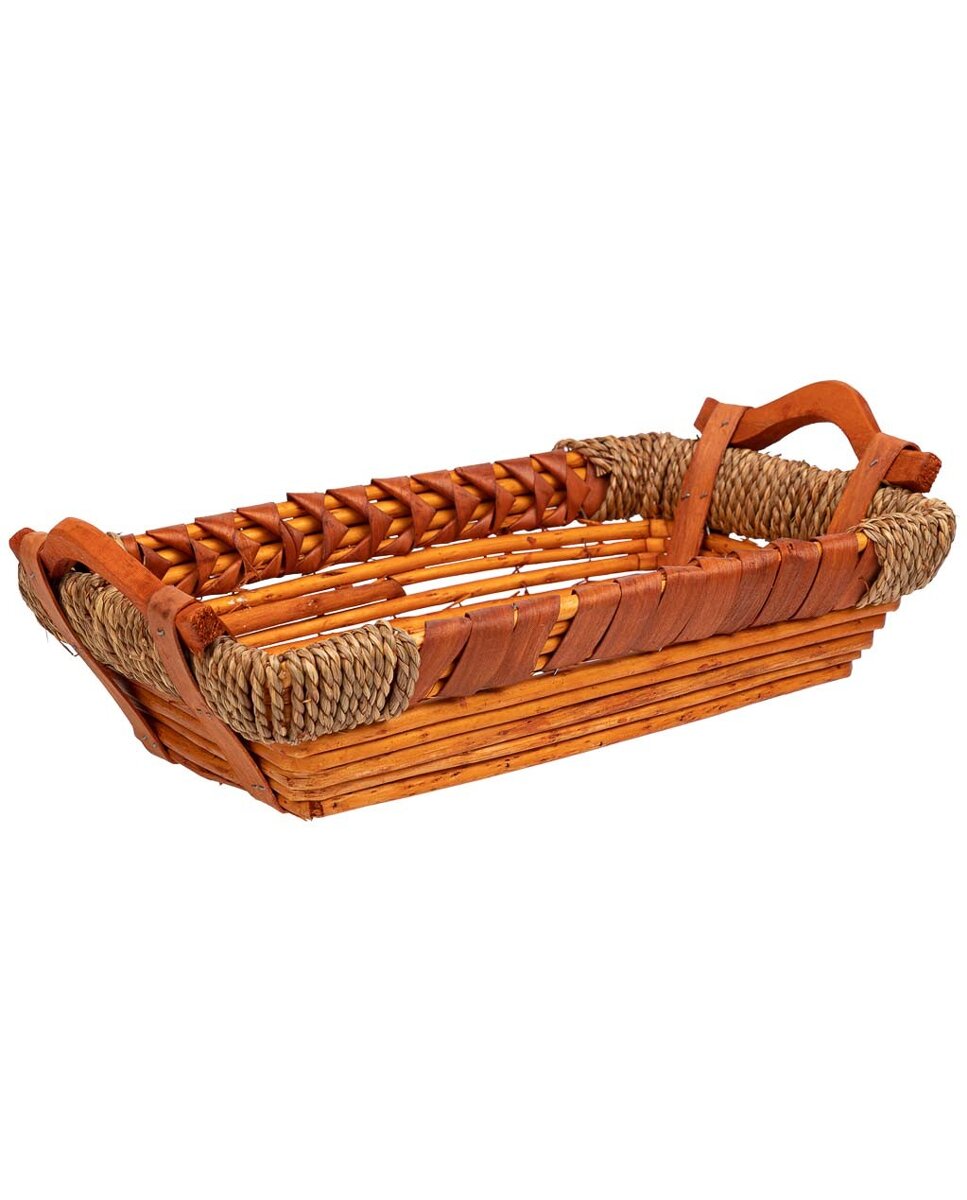 Imagen 0 de Bandeja de mimbre y madera