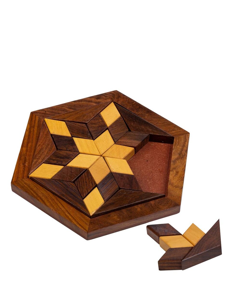 Imagen 0 de Hexa puzzle juego 3d de madera