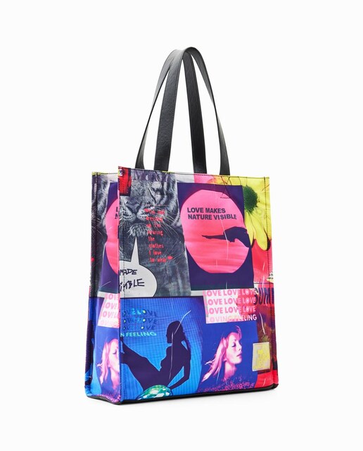 Imagen 0 de Bolso shopper grande collage de mujer