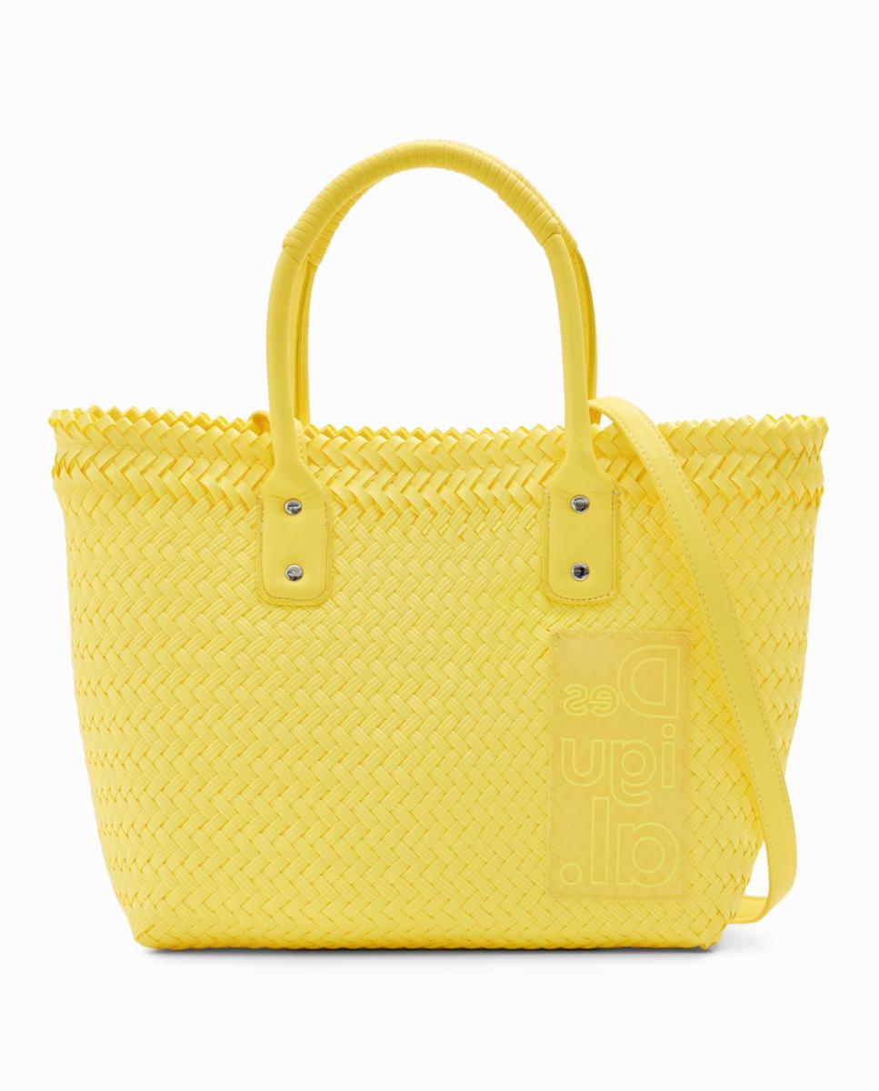 Imagen 0 de Bolso shopper mediano trenzado de mujer