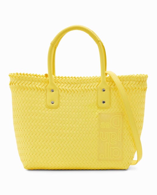 Imagen 0 de Bolso shopper mediano trenzado de mujer