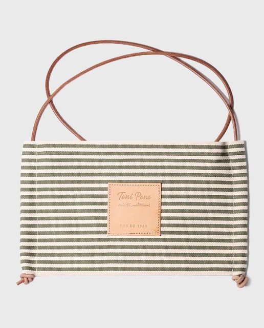 Imagen 0 de Bandolera de mujer de rayas de algodón