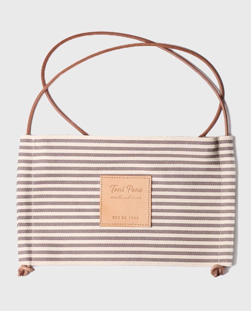 Imagen 0 de Bandolera de mujer de rayas de algodón