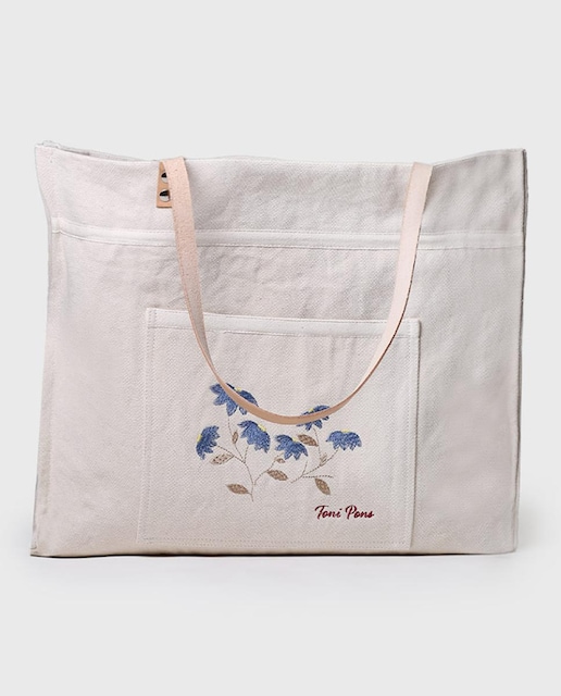 Imagen 0 de Bolso de hombro de mujer con detalle floral