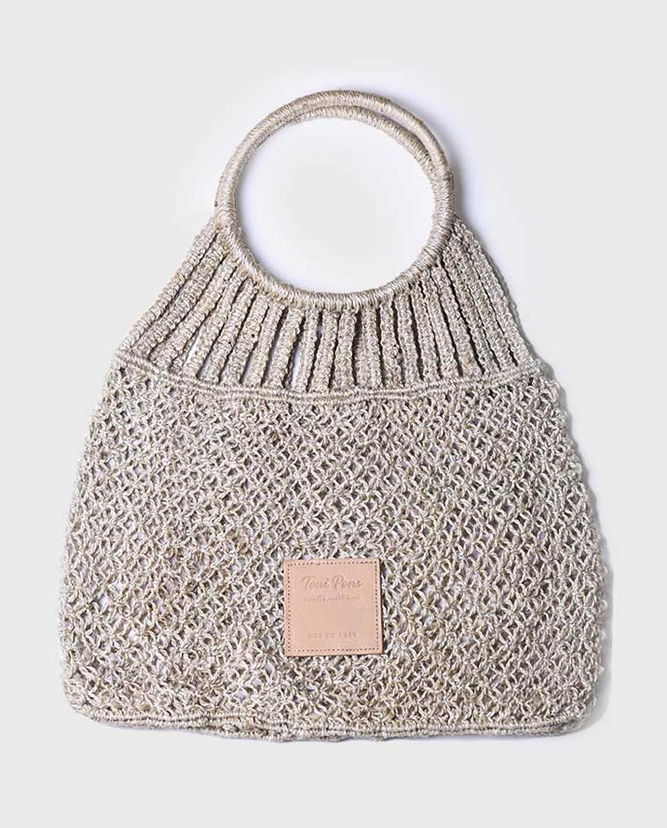 Imagen 0 de Bolso de mano de mujer de trenza de yute