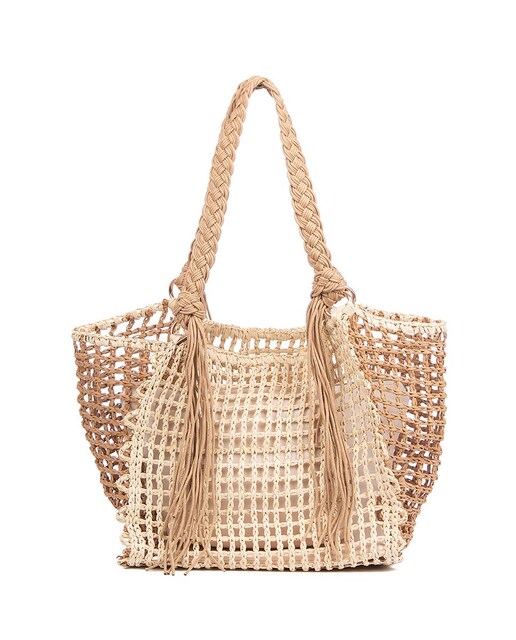 Imagen 0 de Berceto Bolso tote Mujer. Fabricado en paja trenzada.