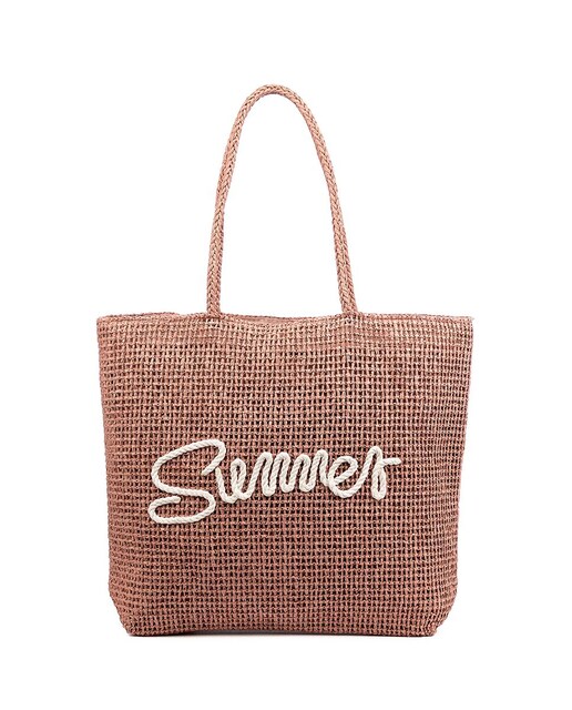 Imagen 0 de Bergeggi Bolso shopper Mujer. Fabricado en paja trenzada diseño "Summer"