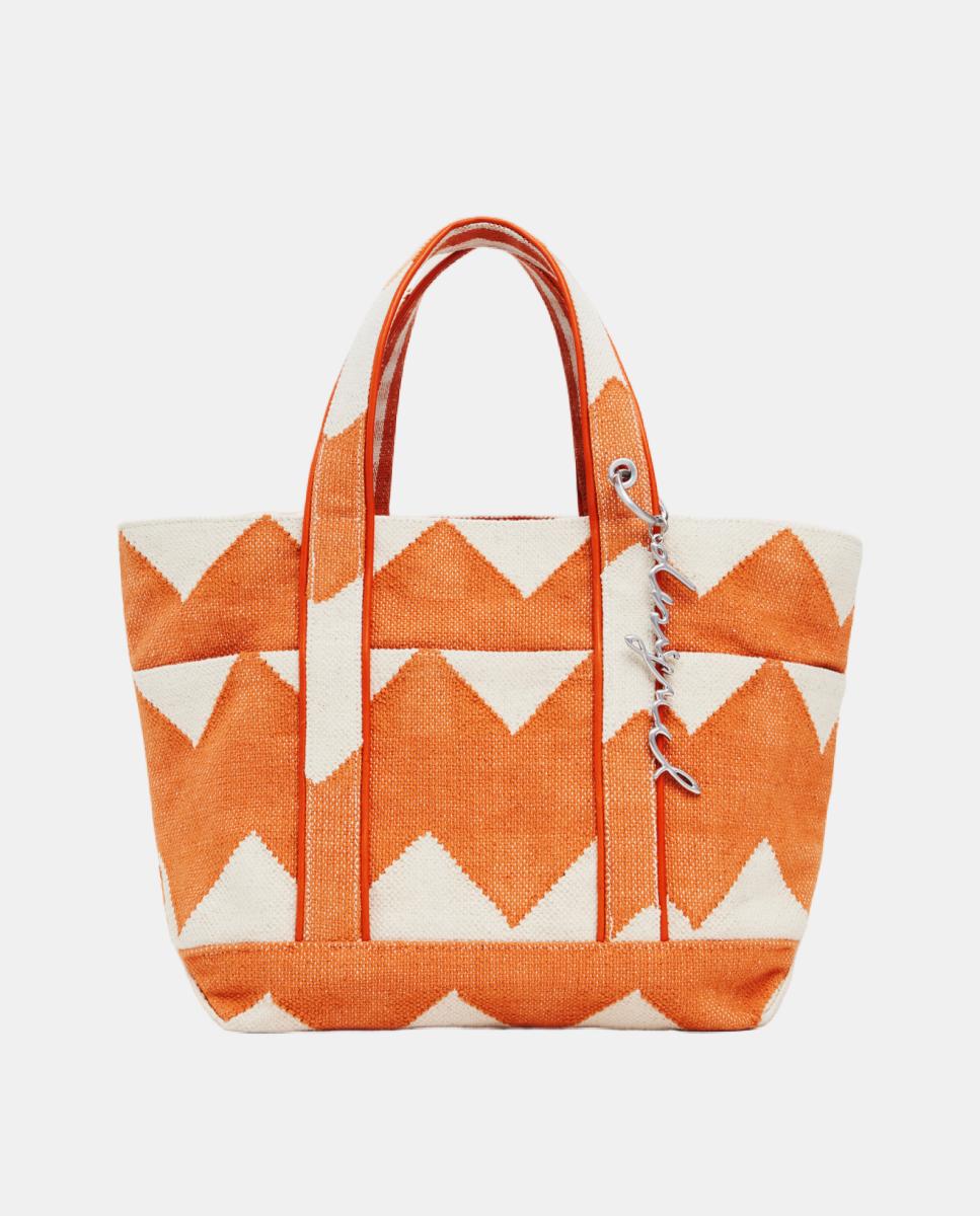 Imagen 0 de Bolso sarga reversible mediano