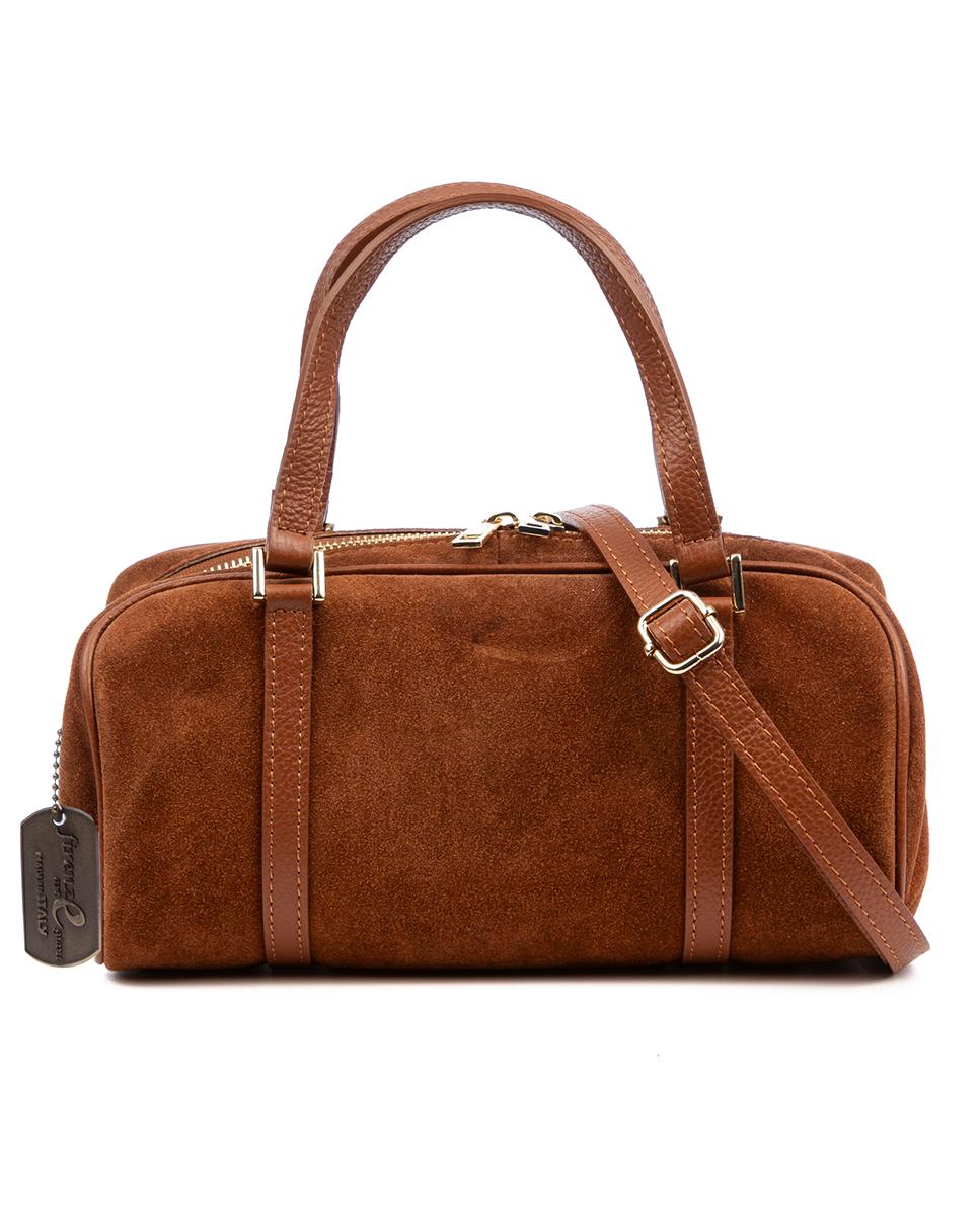 Imagen 0 de Barzio Bolso Tote Mujer.Piel auténtica Gamuza