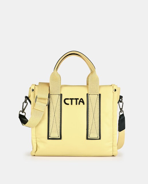 Imagen 0 de Mini Tote para mujer con cierre cremallera y bandolera regulable para cruzar