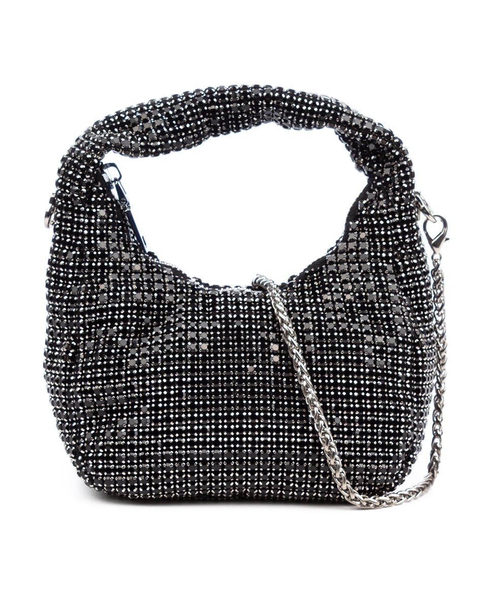 Imagen 0 de Baganza bolso de mano de fiesta con pedrería de circonitas grado 5A, diseño diamante efecto brillante.