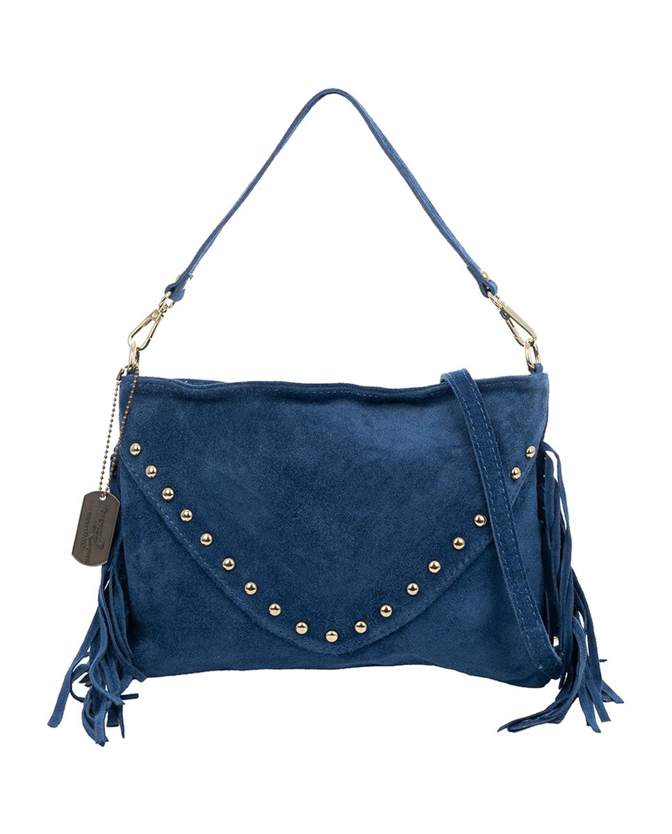Imagen 0 de Bellegra Bolso de hombro Mujer. Piel auténtica Gamuza con detalles metálicos.
