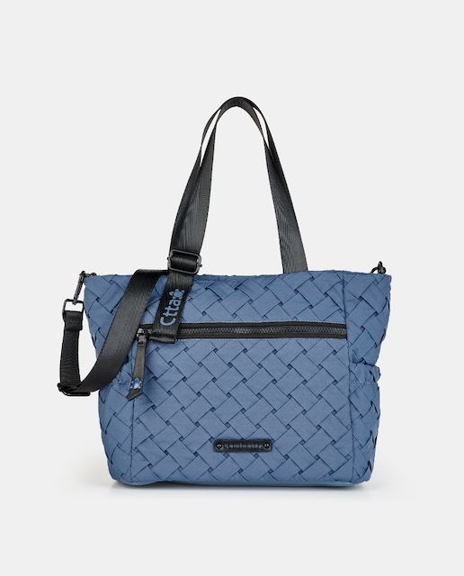 Imagen 0 de Shopping de mujer con cierre cremallera y bandolera regulable para cruzar