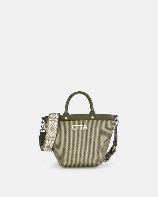 Imagen 0 de Mini shopping  de mujer con cierre cremallera y bandolera regulable para cruzar