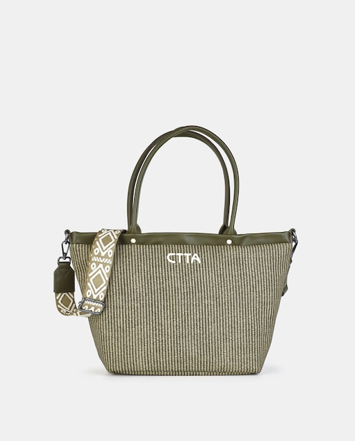 Imagen 0 de Shopping  de mujer con cierre cremallera y bandolera regulable para cruzar