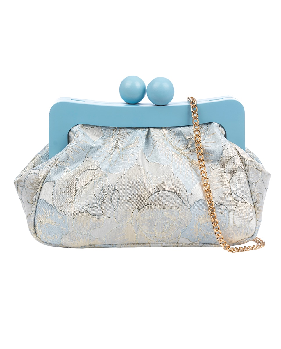 Imagen 0 de Bormida Bolso bandolera Mujer. Fabricado en madera y tela con diseños florales.