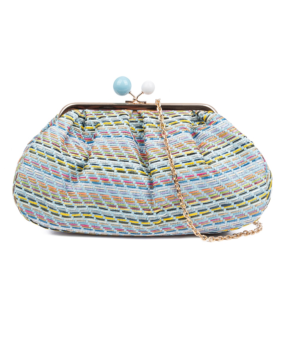 Imagen 0 de Boesio Bolso bandolera Mujer. Fabricado en rafia sintética entrelazada.