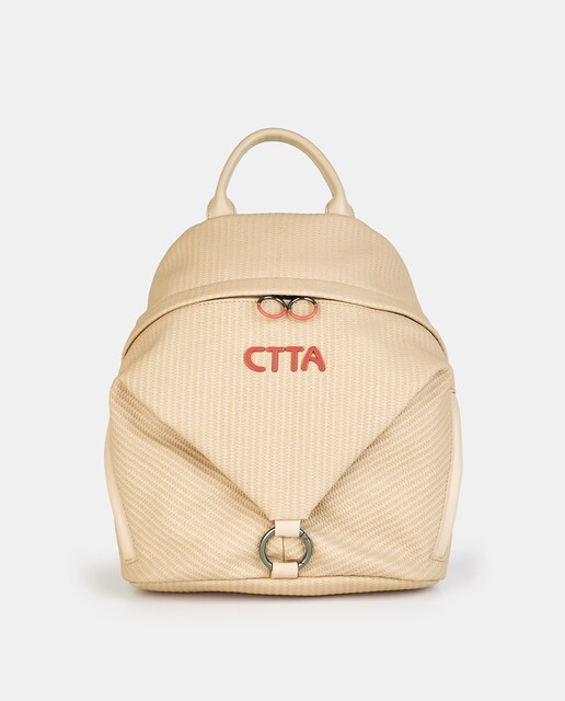 Imagen 0 de Mochila de mujer con cierre cremallera y  bandoleras largas regulables