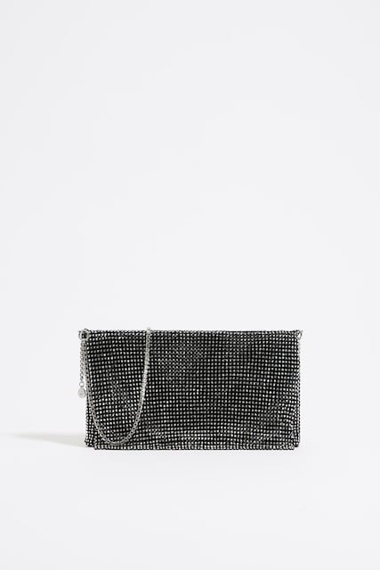 Imagen 0 de Bolso malla metálica cristales de mujer