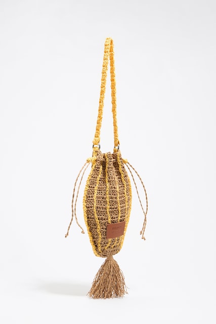 Imagen 0 de Bolso Pez trenzado natural de mujer