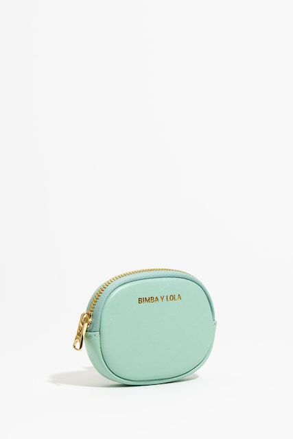 Imagen 0 de Monedero ovalado piel con cierre de cremallera y exterior personalizado de mujer