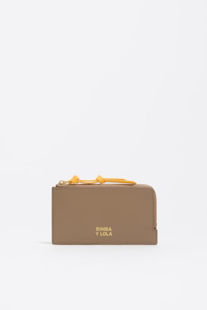 Imagen 0 de Tarjetero-monedero piel  de mujer